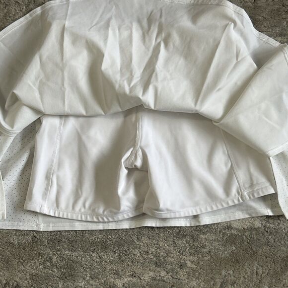 Spanx Skort Small Get Moving Double Layer Spring White Tennis Pickleball Pocket - Picture 8 of 8